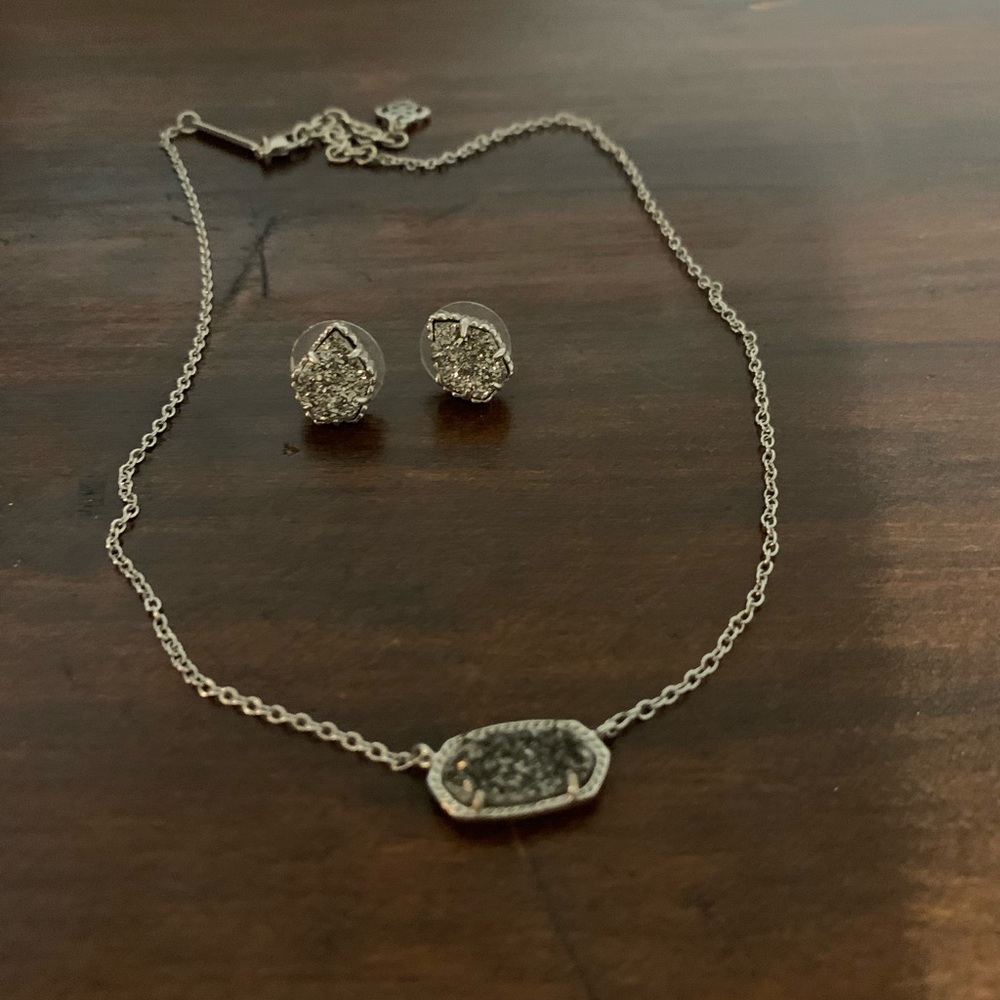 Necklace and earrings